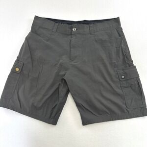 Orvis Mens Cargo Shorts Dark Gray Size 38 Hiking Outdoor Lightweight Pockets